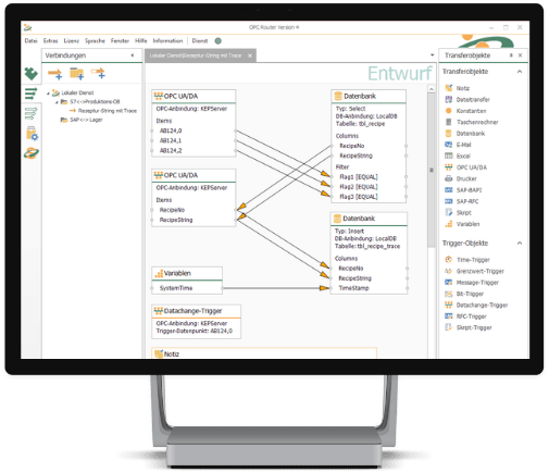 OPC Router Datenaustausch mit SQL