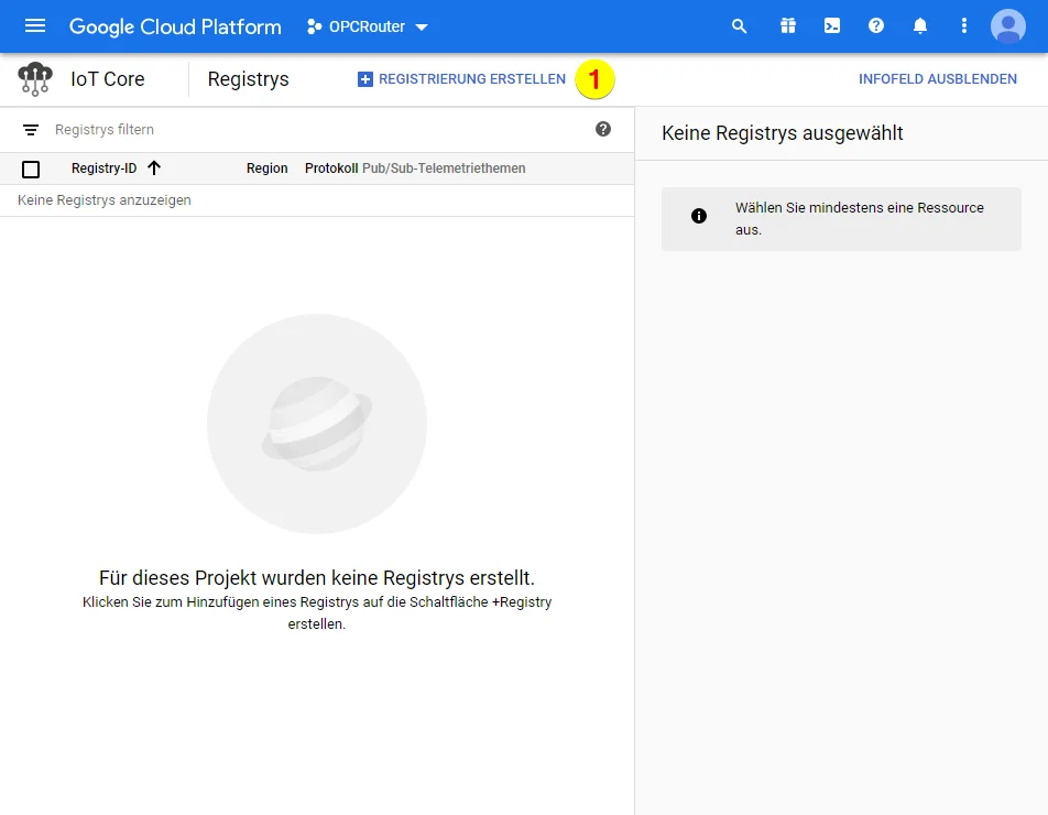 Google Cloud Platform – Registrierung erstellen