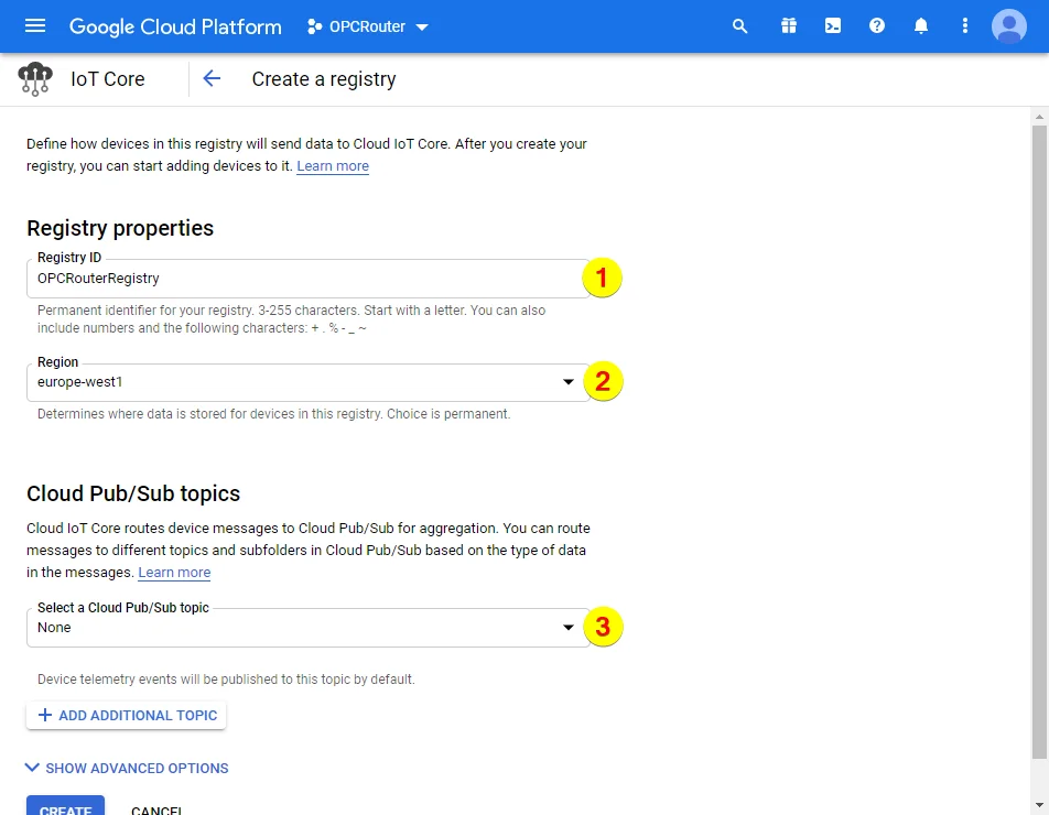 Google Cloud Platform – Registry-ID