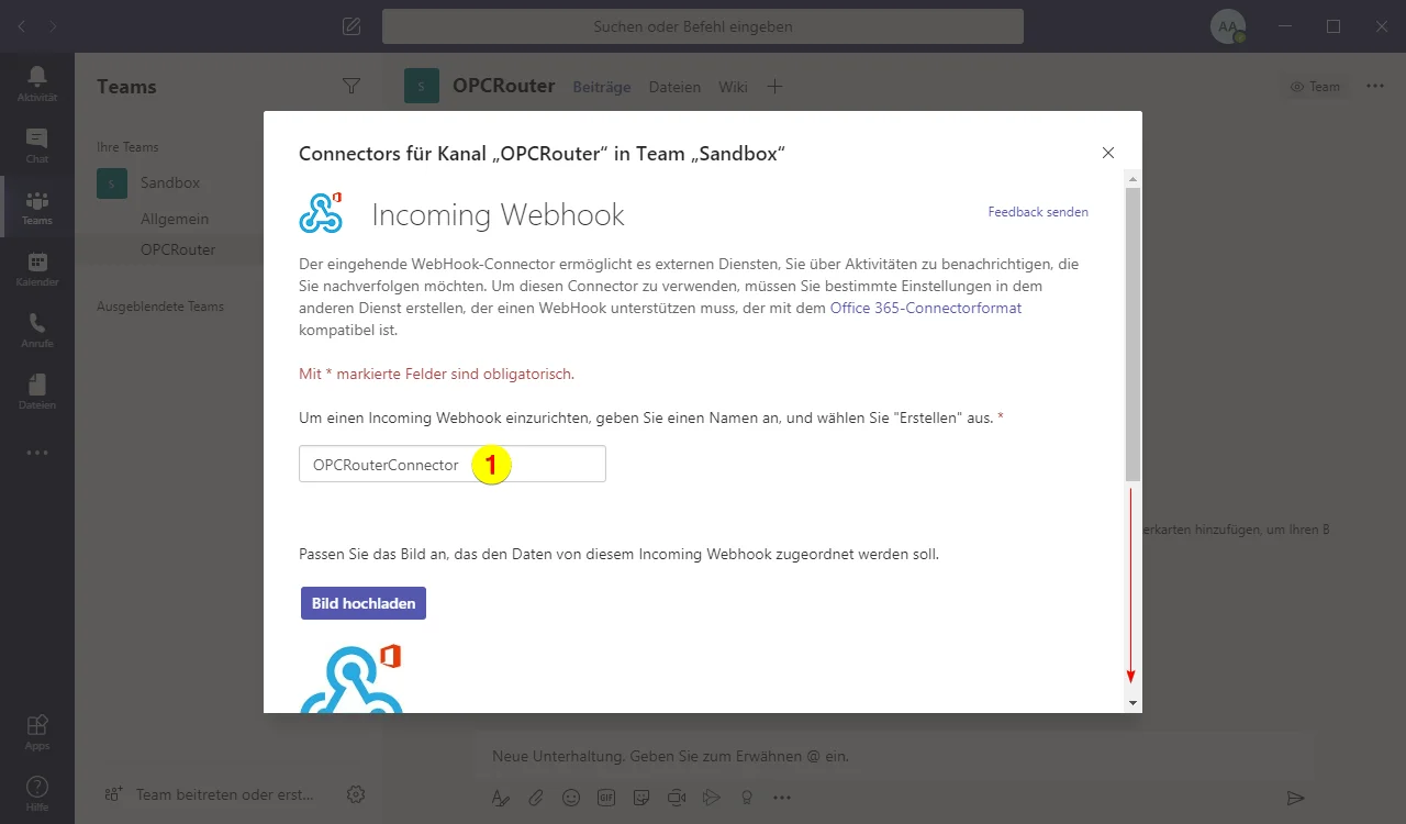 Screenshoot Microsoft Teams