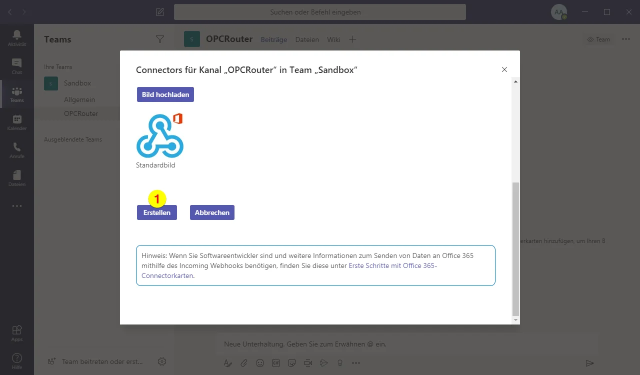 Screenshoot Microsoft Teams