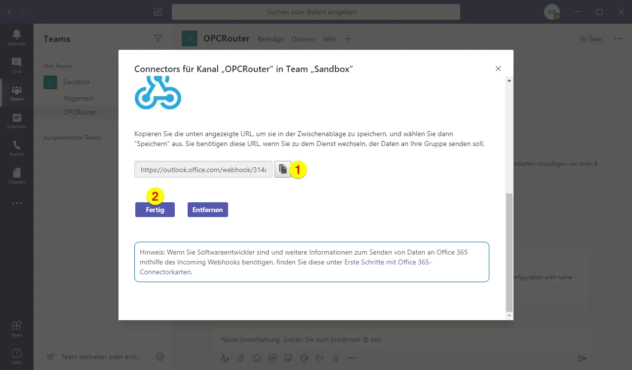 Screenshoot Microsoft Teams