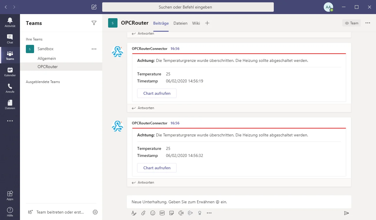 Screenshoot OPC Router