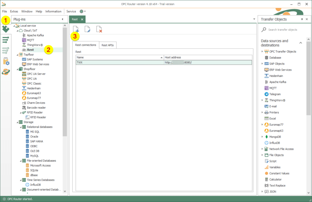 OPC Router Interface