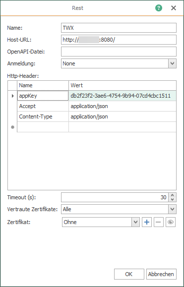 OPC Router REST Key