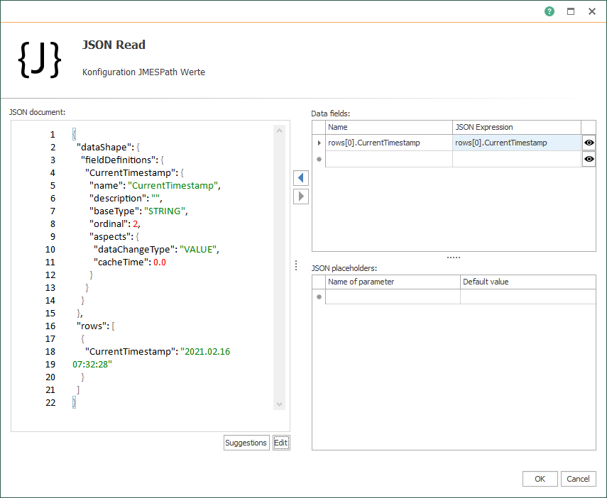 OPC Router JSON-Code