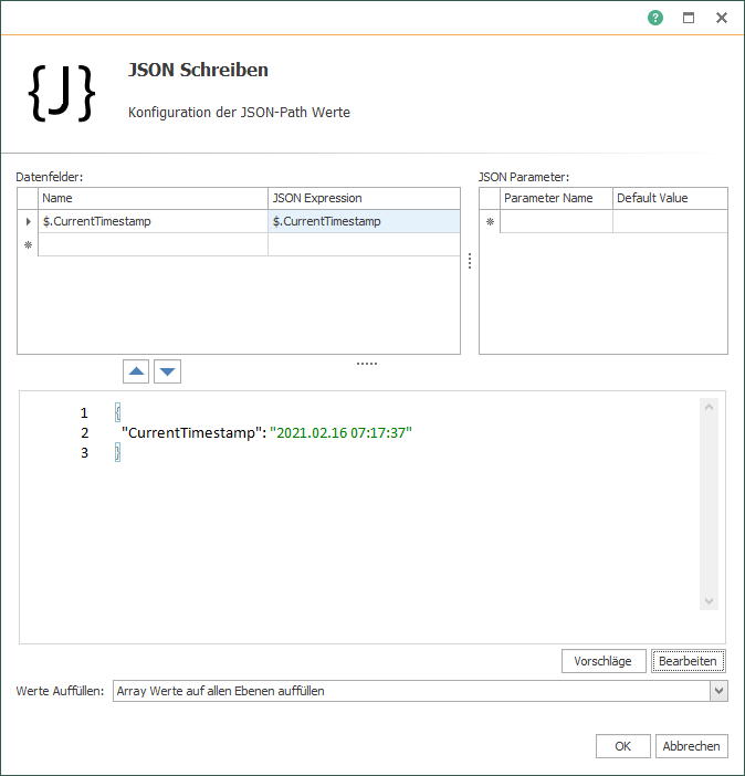 OPC Router JSON-Code