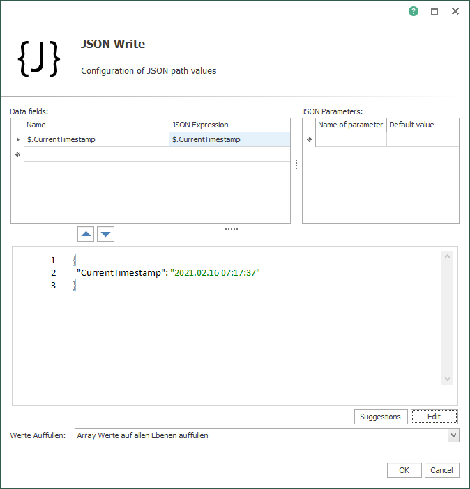 OPC Router JSON-Code