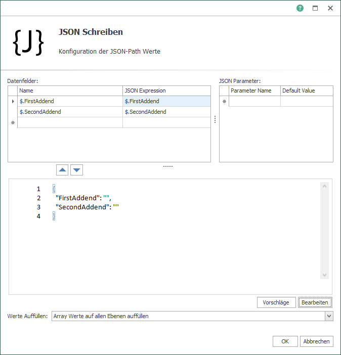 OPC Router JSON-Code (Schreiben)