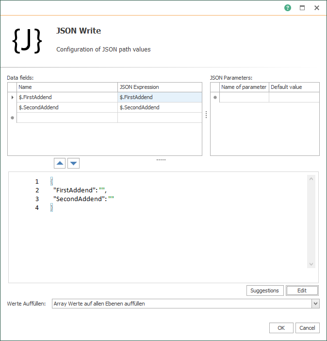 OPC Router JSON-Code (writing)